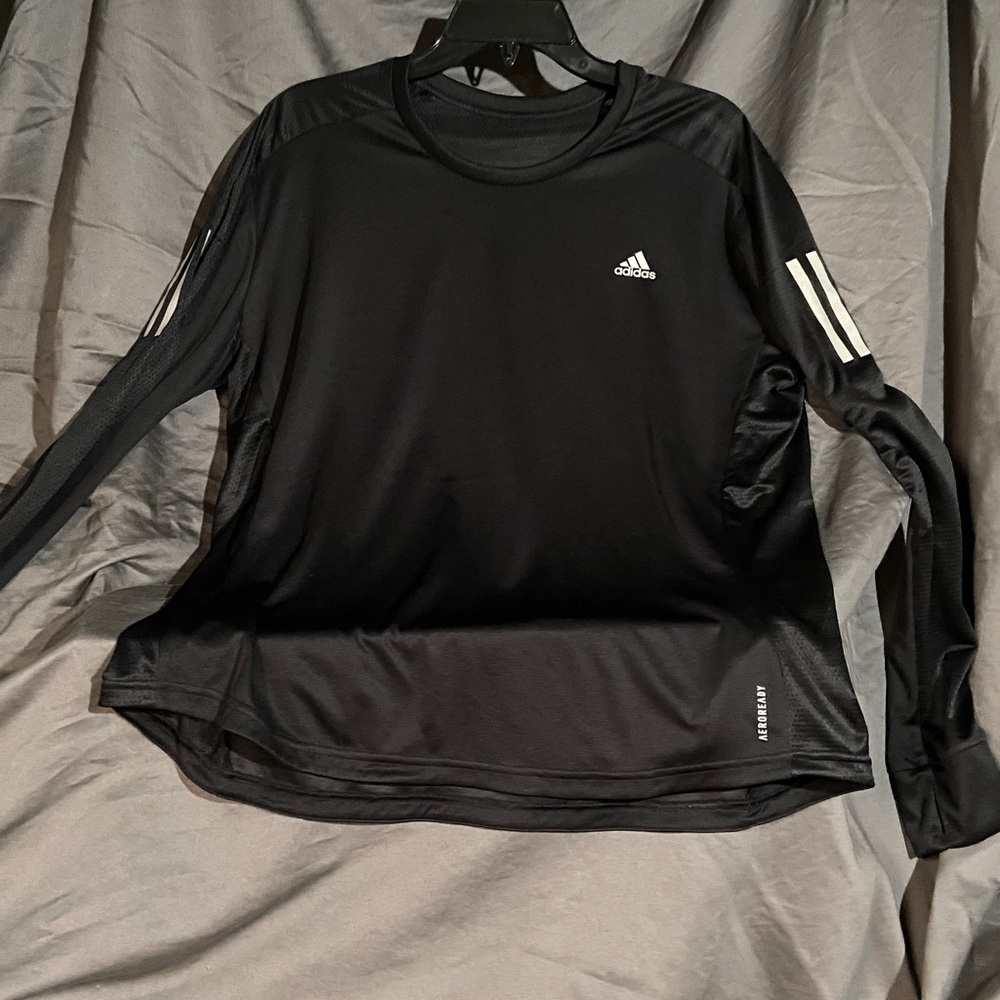 Adidas Black Performance Long Sleeve Top